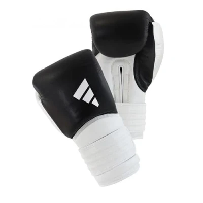 Image of adidas Boxing Gloves, Training, Sparring, Bag Workouts, For Men, Women, Kids, MMA, Kickboxing, Strap Provides Wrist Support, Hook, Punch, Hybrid 300, 10 12 14 16, 18oz