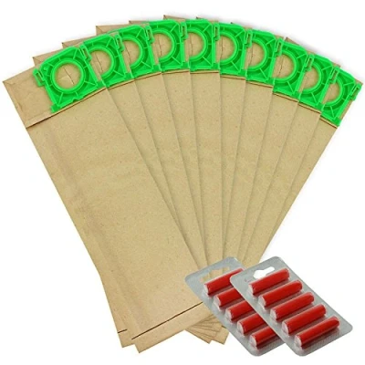 Image of SPARES2GO Strong Dust Bags for Taski Ensign SM1/2 Stealth 1 Vacuum Cleaner (Pack of 10 + Fresheners)