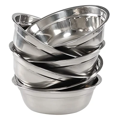 Image of Tstorage Stainless Steel Deep Salad Mixing Prep Bowls, Set of 6