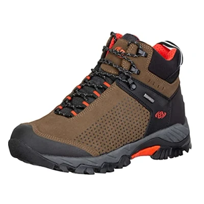 Image of Brütting Unisex Mount Foraker High Cross Country Running Shoe, Brown/Orange, 8 UK