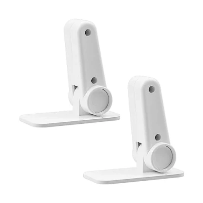 Image of 2PCS Door Lever Locks, Jagowa Self Adhesive Child Safety Handle Lock Punch Free Locks for Children Baby Toddlers