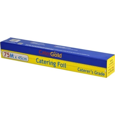 Image of Premium Heavy Duty Aluminium Catering Kitchen Wrapping Baking Tin Foil (75M x 45cm)