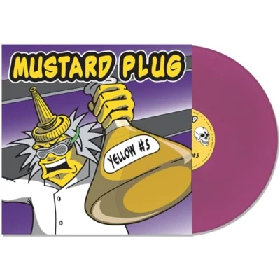 Image of Mustard Plug Yellow #5 Purple vinyl Sealed 2024 USA LP HR664 1