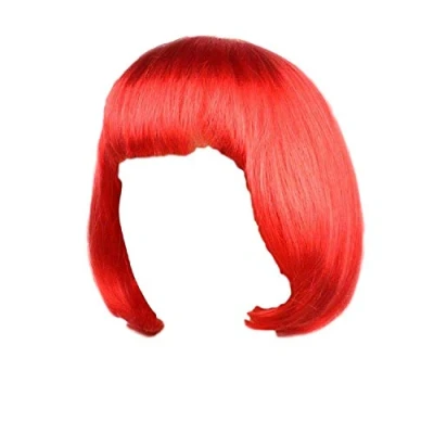 Image of 7 Colours: Fancy Dress Hen party Night Bob Style Adults Ladies Synthetic 20&#039;s Flapper Sexy Wig by Fat catz copy (Red Bob)