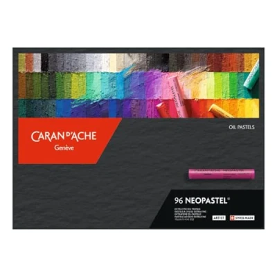 Image of Caran Dache Cardboard box with 96 assorted colours