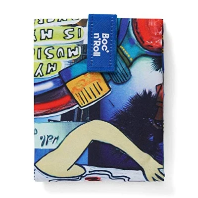 Image of Roll&#039;eat ® Reusable Sandwich Bag Container Eco Friendly Food and Washable Wrap Stereo Boc&#039;n&#039;Roll Teens