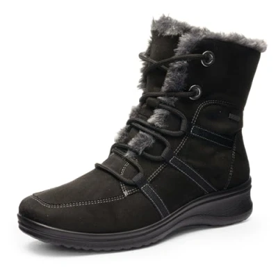 Image of ara Women&#039;s MÜNCHEN Snow Boot, Schwarz,Graphit, 3 UK