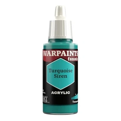 Image of The Army Painter Teals &amp; Turquoises Warpaints Fanatic 18ml Acrylic Paints (Turquoise Siren)