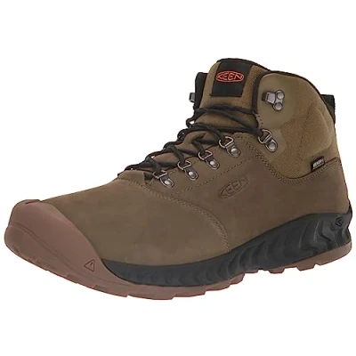 Image of NXIS Explorer Mid Waterproof Nubuck Leather Men&#039;s Lightweight Hiking Boots