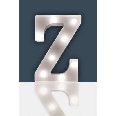 Image of St Helens Home &amp; Garden Battery Operated 3D LED Letter Light Perfect for use as a Night or at Weddings and Parties (Letter Z)