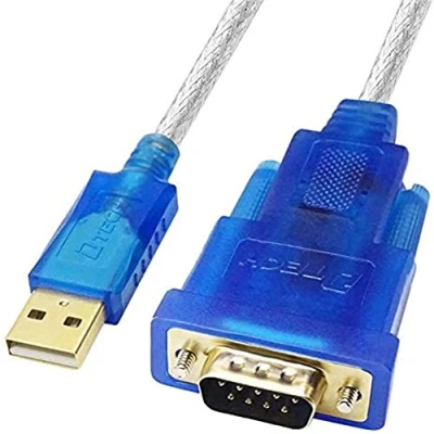 Image of DTech USB to rs232 Serial Cable Adapter DB9 male Converter Supports Windows 11 10 8 7 Mac (1.2m, male)