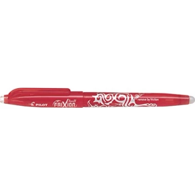 Image of Pilot Frixion Erasable Rollerball Pen Fine 0.5mm Tip Red, Box of 12