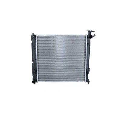 Image of 25310A4540, 25310A4550, 25310A4560 Engine radiator NRF 550056 Aluminium 485mm 470mm 16mm Brazed cooling fins KIA: CARENS 4