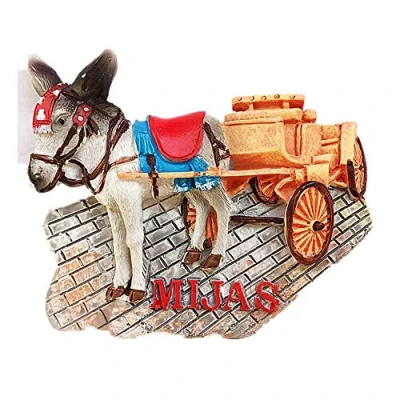 Image of 3D Mijas Spain souvenir fridge magnet, Home&amp; kitchen decoration Barcelona refrigerator magnet