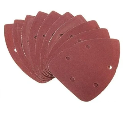 Image of 10pcs Mouse Sander Pads Sanding Sheets 1000 Grits 5 Holes Detail Hook and Loop