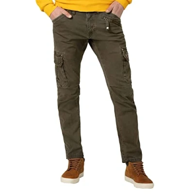 Image of Timezone Men&#039;s Regular RogerTZ Slacks, Army Olive, 30W / 32L