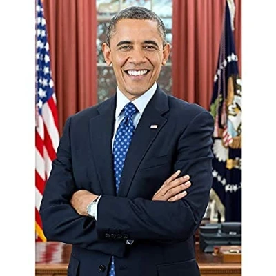 Image of Artery8 Souza Portrait US President Barack Obama Photo Unframed Wall Art Print Poster Home Decor Premium