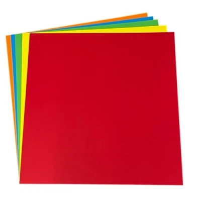 Image of DJP Bright Coloured 12 x Inch Blank Card, 240gsm (Pack of 20 Sheets)