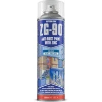 Image of 6x Action Can ZG 90 Blue Anti Rust Cold Zinc Galvanising Paint 500ml RAL 5012