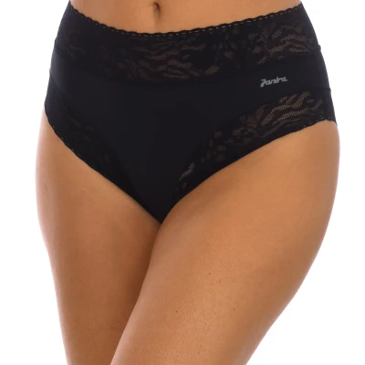Image of Janira Womens SOFT LACE high style and shaping panties 1030229 woman Black Size X Large