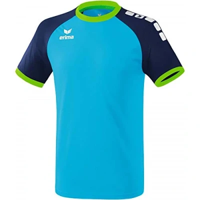 Image of Erima Men Zenari 3.0 Jersey Shirt Curacao/New Navy/Green Gecko, XXX Large