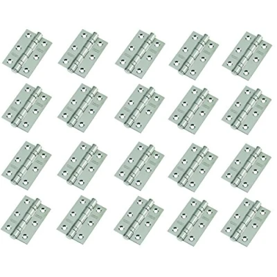Image of 10 Pairs of Door Hinge 3&quot; 75mm Ball Bearing Hinges Polished Chrome Suit Internal Doors Pair (10)