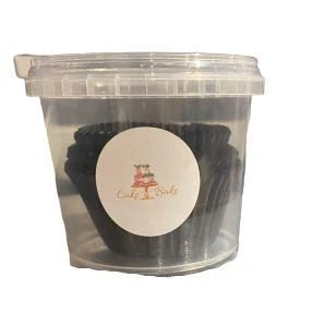 Image of Cake N Bake Cupcake Muffin Baking Cases (Black, 75)