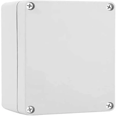 Image of Waterproof White Junction Box 175mm x 100mm ABS Enclosure Outdoor Lighting Cable Electrics Connection