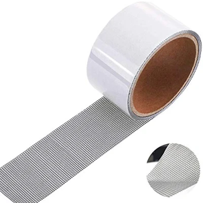 Image of Yolistar Screen Repair Tape, Patch Waterproof Fiberglass Tape with Strong Adhesive for Windows and Door Anti Mosquito 5cm x 200cm (Gray)