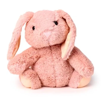 Image of Puckator Plush Pink Bunny Rabbit Door Stop Stoppers Stops Indoors Wedge Stoper Accessories Peel Home Office Doorstops Doorstopper for Kids Improvement