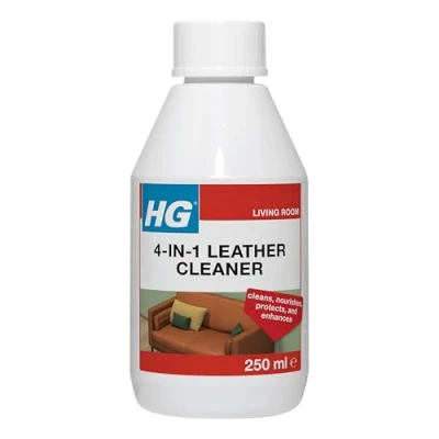 Image of HG 4 in 1 Leather Cleaner, Premium Cleaner and Conditioner to Restore &amp; Nourish Furniture Accessories, Effective Polish, Treatment Protects Against Stains 250ml