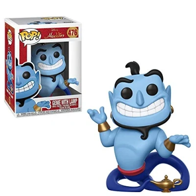 Image of Funko POP! Vinyl: Disney: Aladdin: Genie With Lamp Collectable Vinyl Figure Gift Idea Official Merchandise Toys for Kids &amp; Adults Movies Fans Model Collectors and Display