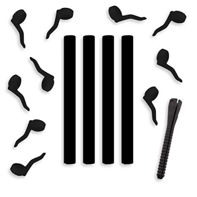 Image of Bank Tackle Zig Rig Kit Black Aligners and Foam Carp Fishing Zigging Set