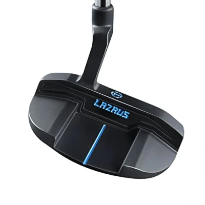 Image of LAZRUS Premium Black Golf Putter Right and Left Handed Club Mallet (Right)
