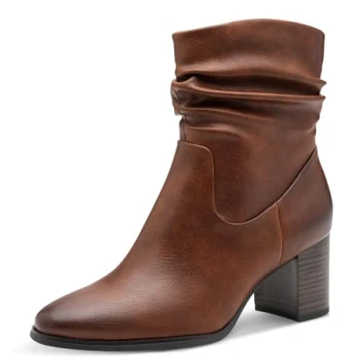 Image of Marco Tozzi Classic ankle boots, Women&#039;s, Size: 3, Cognac shoes