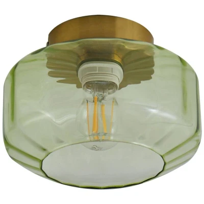 Image of Lindby ceiling light Hildur, green, glass, Ø 22 cm