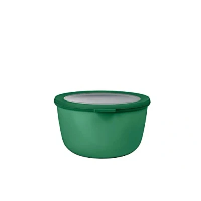 Image of Mepal Multi Bowl Cirqula Round Food Storage Container with Lid Suitable as Airtight Box for the Fridge &amp; Freezer, Microwave Servable Dish 2000 ml Vivid green