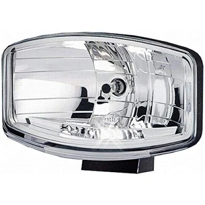Image of HELLA 1FE 008 773 041 Halogen/Halogen Spotlight Jumbo 320 12/24V Rectangular Reference number: 37.5 Bolted clear diffusing Lens Colour: Crystal right/left