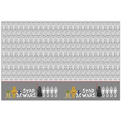 Image of Disney Star Wars Party Table Cover Birthday Supplies Disposable Tableware 180cm,Black