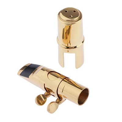 Image of Professional Soprano Saxophone Sax Mouthpiece Gold