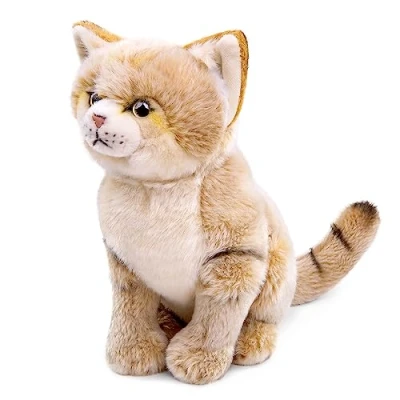 Image of lilizzhoumax Simulation Tabby Cat Plush Toy 14cm/35, Realistic Stuffed Animal Wild Animals, Cute Super Soft Home Decoration Toys, Gift for Kids