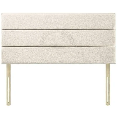 Image of Gallop Sleep Super Padded Eton Chenille Headboard for Divan Bed Bedroom Furniture (Cream, Small 2 FEET 6 INCHES, Height 24 INCHES)