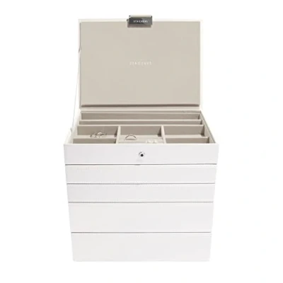 Image of Stackers White Classic Medium Jewellery Box, Set of 5