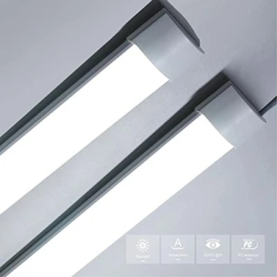 Image of Sundertech® LED Batten Light 2FT, Integrated Tube 0.6m [Pack of 2] Cool White 6500K for Kitchen Office Shed Cellar Basement