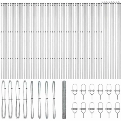 Image of vidaXL Hexagon Fence 1.6x100 m Galvanised Steel