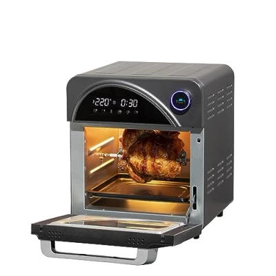 Image of Daewoo Digital Air Fryer, Bake, Roast, Rotisserie, Dehydrate, Fry And Grill With Fryer Over Included Accessories, 12 Pre Set Functions, Adjustable Thermostat, 2 Hour Timer, 14.5 Litres