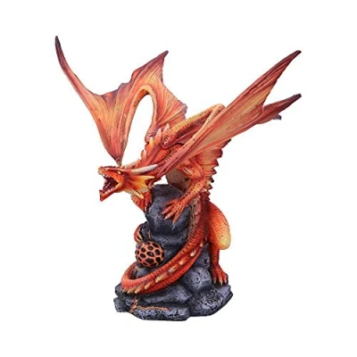 Image of Nemesis Now Adult Fire Dragon Anne Stokes 24.5cm Figurine, Resin, Red, One Size