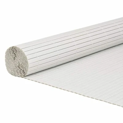 Image of vidaxl Garden Fence/Panel White PVC Weather Resistant Adjustable 1.8x5 m
