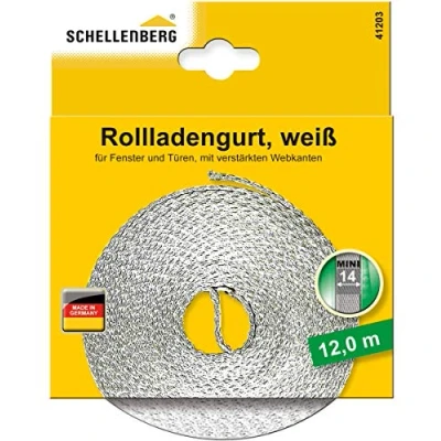 Image of Schellenberg 41203 Roller Shutter Belt 14 mm / 12 m White