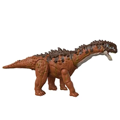 Image of Mattel Jurassic World Dominion Massive Action Ampelosaurus Dinosaur Figure with Motion and Sound, Toy Gift Physical Digital Play​, HDX50
